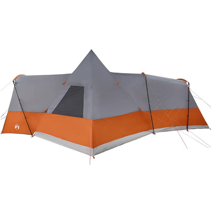 vidaXL Teepee Zelt mit Dach Grau und Orange 720 x 465 x 295 cm