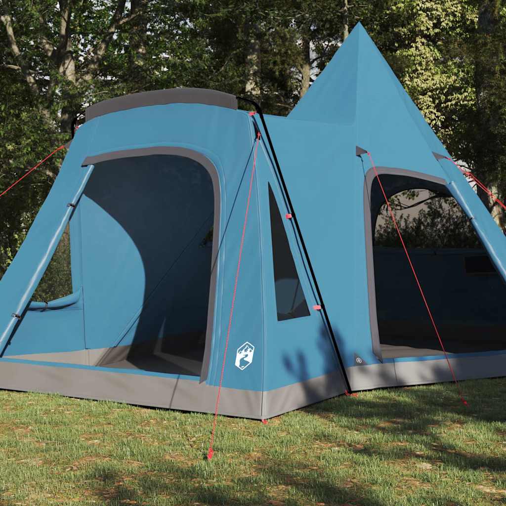 Teepee Zelt für 5 Personen mit Dach Blau 545 x 450 x 295 cm