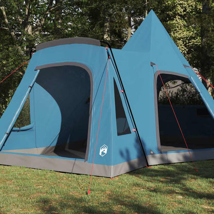 Teepee Zelt für 5 Personen mit Dach Blau 545 x 450 x 295 cm