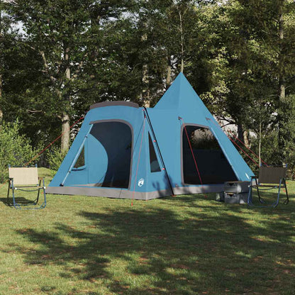 Teepee Zelt für 5 Personen mit Dach Blau 545 x 450 x 295 cm