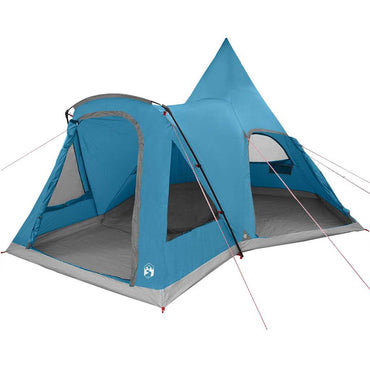 vidaXL Tipi avec toit et rangement Bleu 545 x 450 x 295 cm
