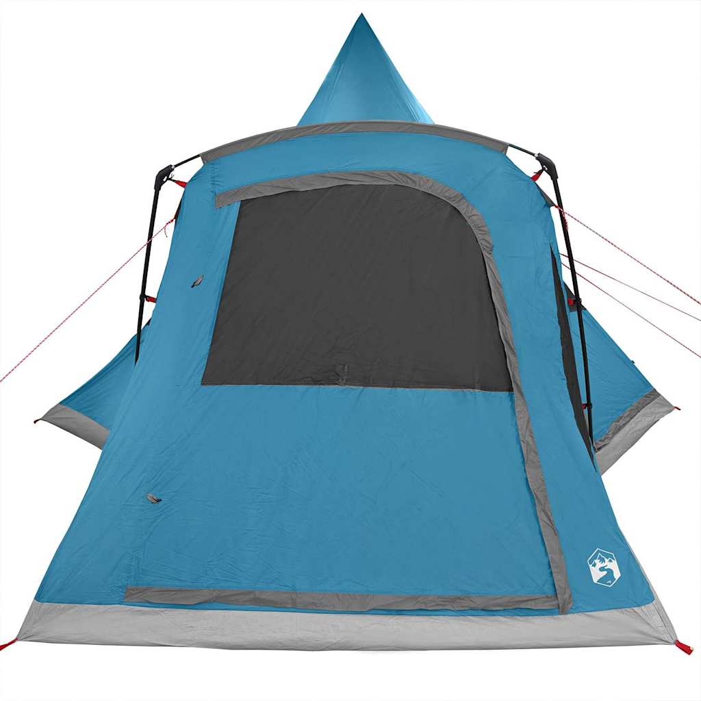 Teepee Zelt für 5 Personen mit Dach Blau 545 x 450 x 295 cm