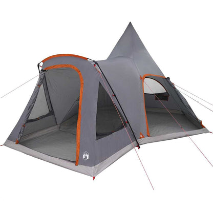 vidaXL Teepee Zelt mit Dach Grau und Orange 545 x 450 x 295 cm