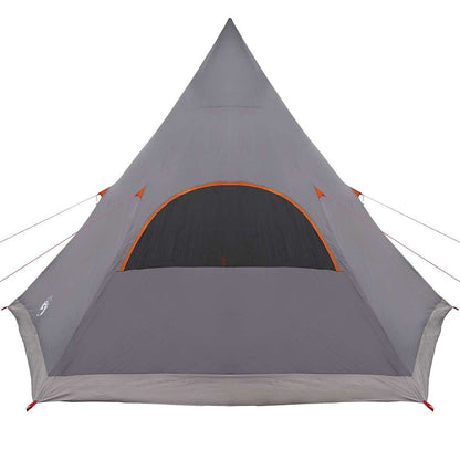 vidaXL Teepee Zelt mit Dach Grau und Orange 545 x 450 x 295 cm