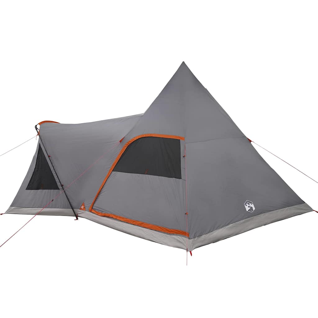 vidaXL Teepee Zelt mit Dach Grau und Orange 545 x 450 x 295 cm