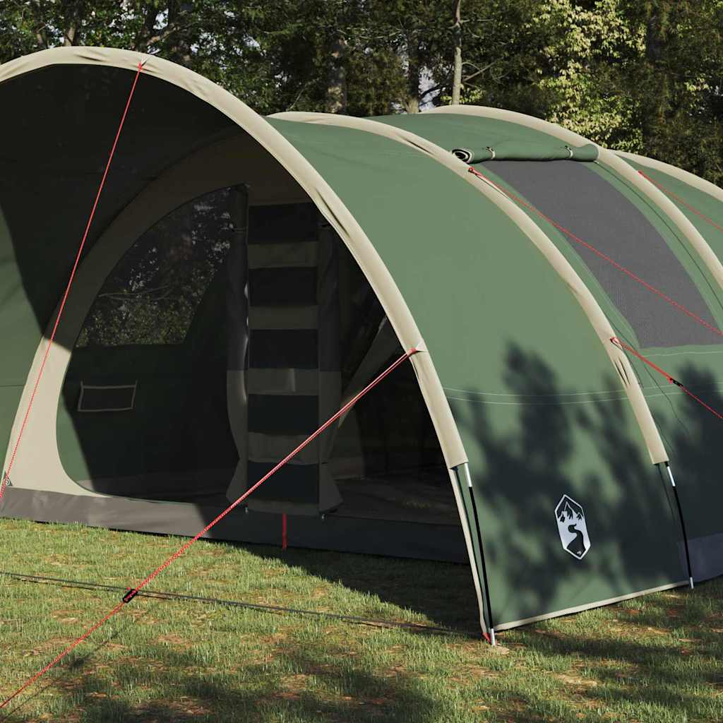 vidaXL Tente tunnel avec toit et espace de rangement Vert 710 x 460 x 245 cm