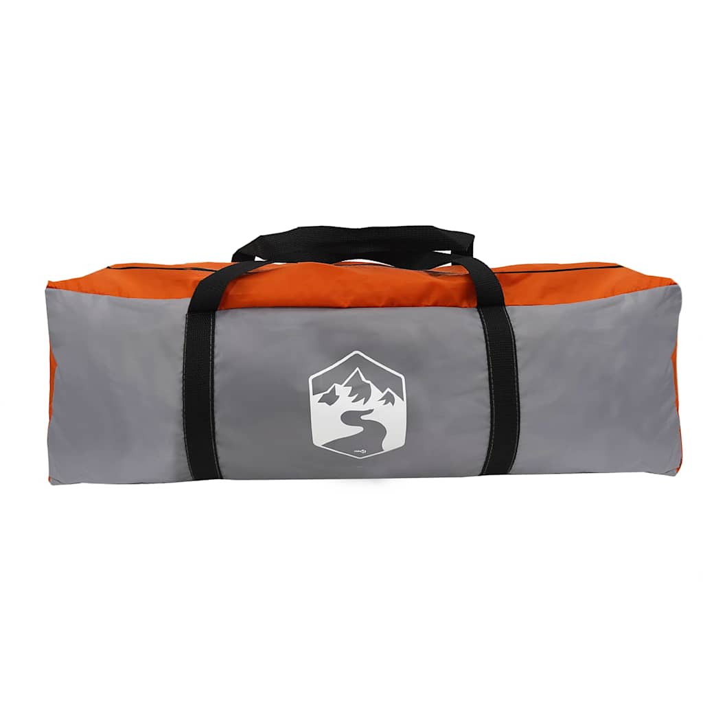 vidaXL Tunnelzelt mit Dach Grau und Orange 710 x 460 x 245 cm