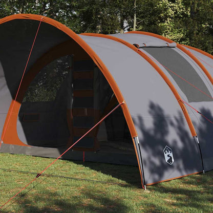vidaXL Tunnelzelt mit Dach Grau und Orange 710 x 460 x 245 cm