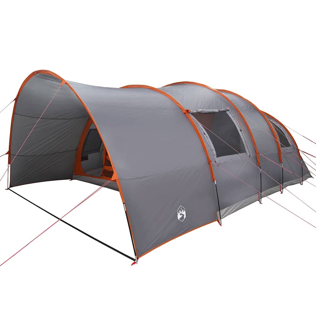 vidaXL Tunnelzelt mit Dach Grau und Orange 710 x 460 x 245 cm