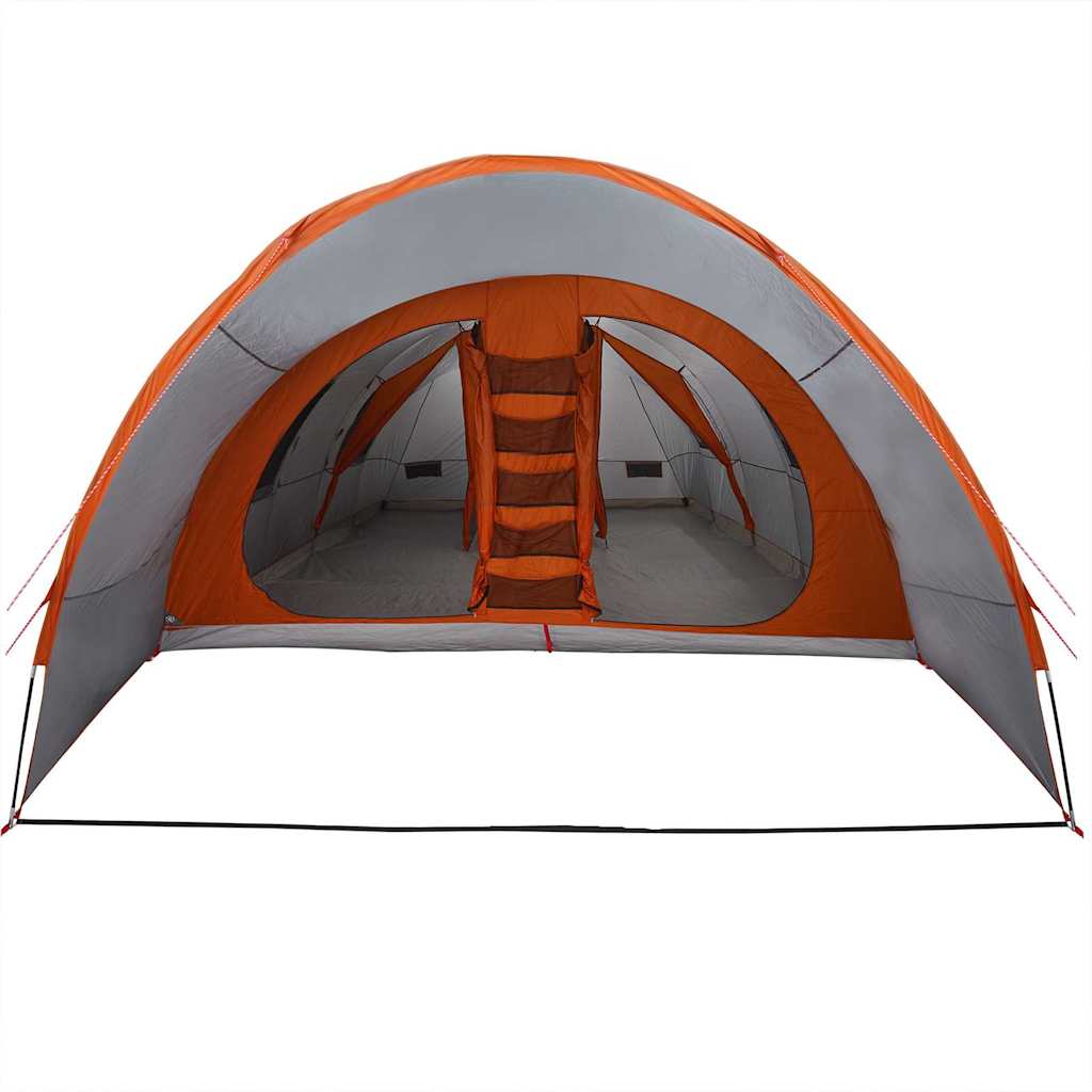vidaXL Tunnelzelt mit Dach Grau und Orange 710 x 460 x 245 cm