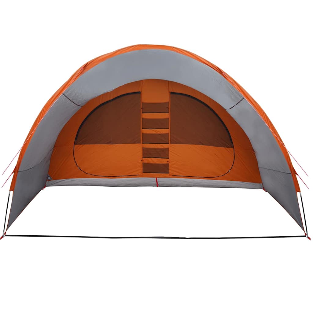 vidaXL Tunnelzelt mit Dach Grau und Orange 710 x 460 x 245 cm