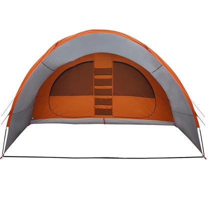 vidaXL Tunnelzelt mit Dach Grau und Orange 710 x 460 x 245 cm