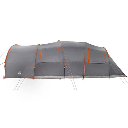 vidaXL Tunnelzelt mit Dach Grau und Orange 710 x 460 x 245 cm