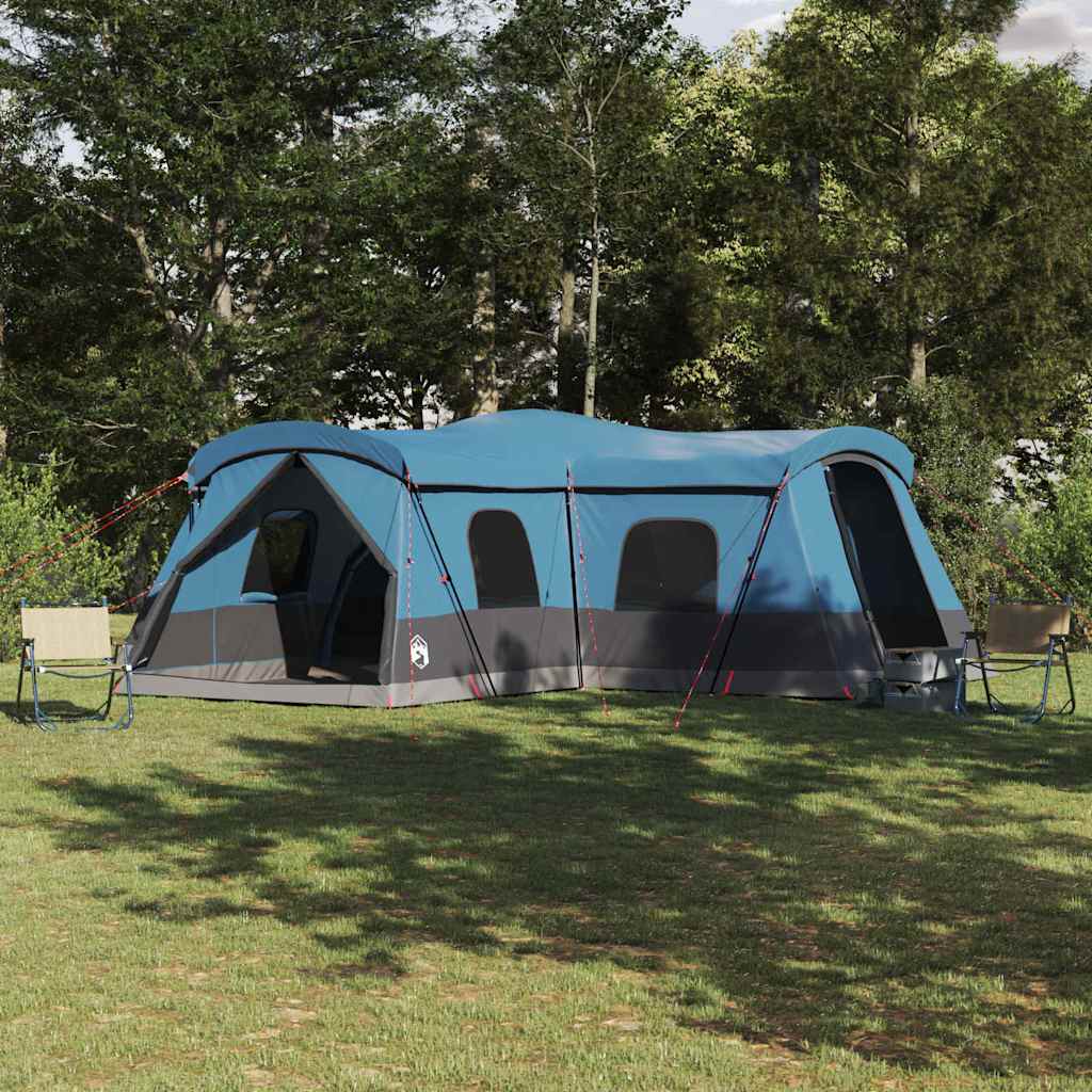 vidaXL Zelt Blau 680 x 510 x 210 cm 185T Polyester mit PU-Beschichtung