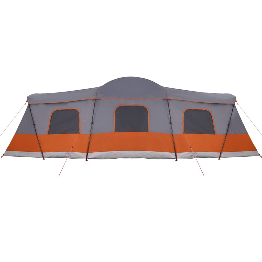 vidaXL Zelt mit Dach mit Speicher Grau und Orange 680 x 510 x 210 cm