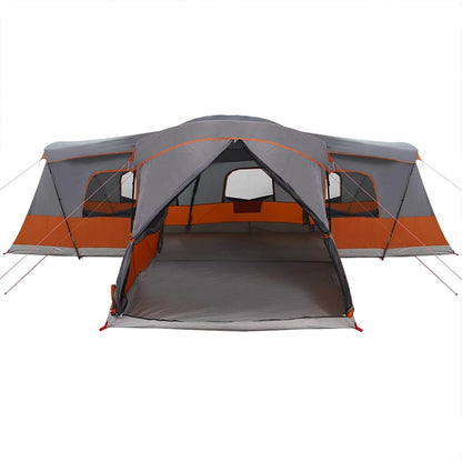vidaXL Zelt mit Dach mit Speicher Grau und Orange 680 x 510 x 210 cm