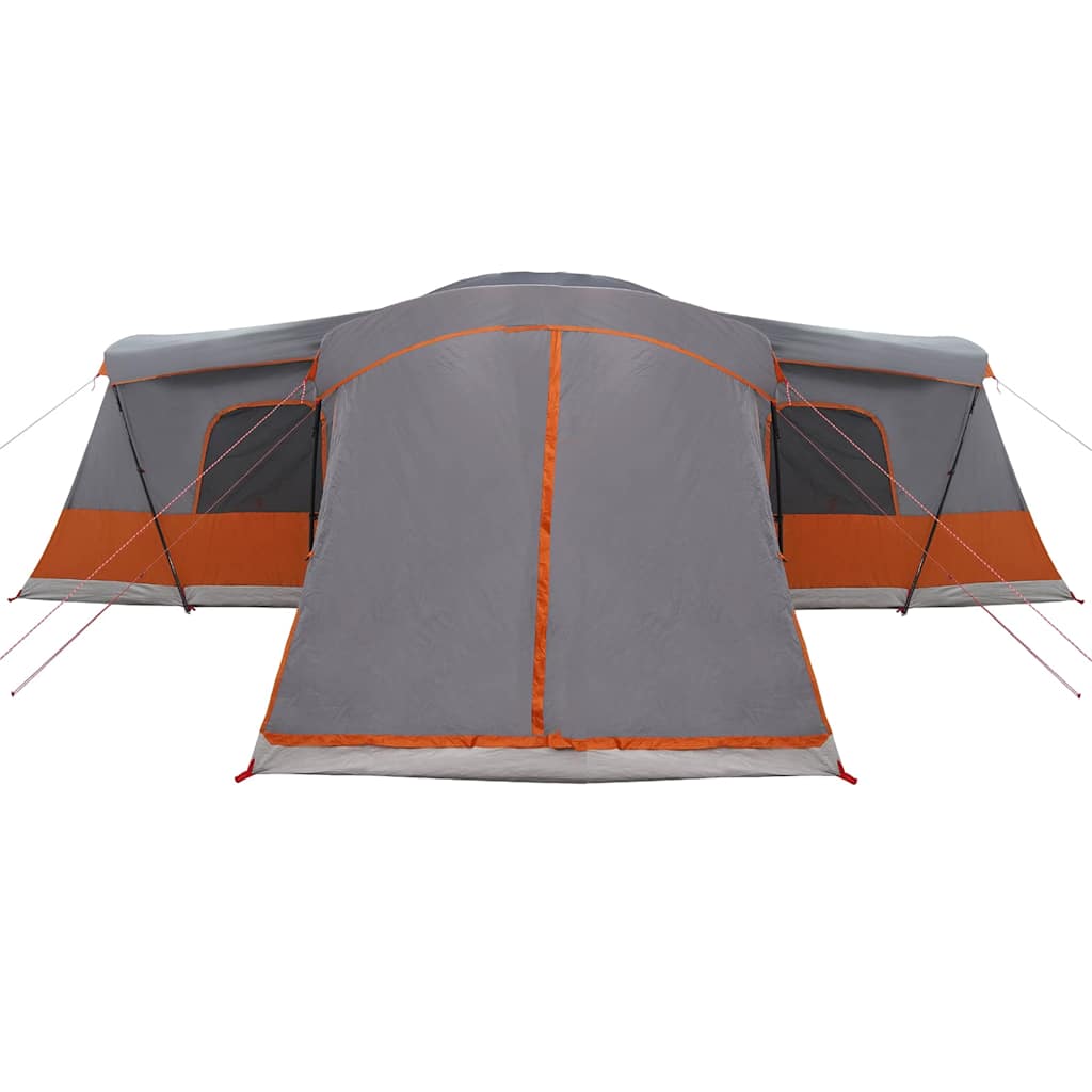 vidaXL Zelt mit Dach mit Speicher Grau und Orange 680 x 510 x 210 cm