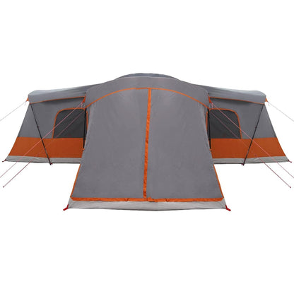 vidaXL Zelt mit Dach mit Speicher Grau und Orange 680 x 510 x 210 cm