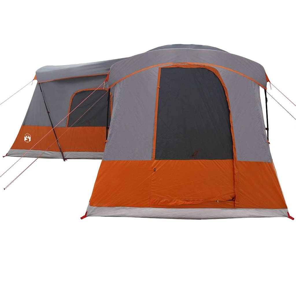 vidaXL Zelt mit Dach mit Speicher Grau und Orange 680 x 510 x 210 cm