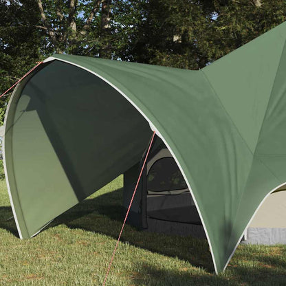 vidaXL Teepee Zelt mit Dach Grün und Grau 600 x 600 x 347 cm