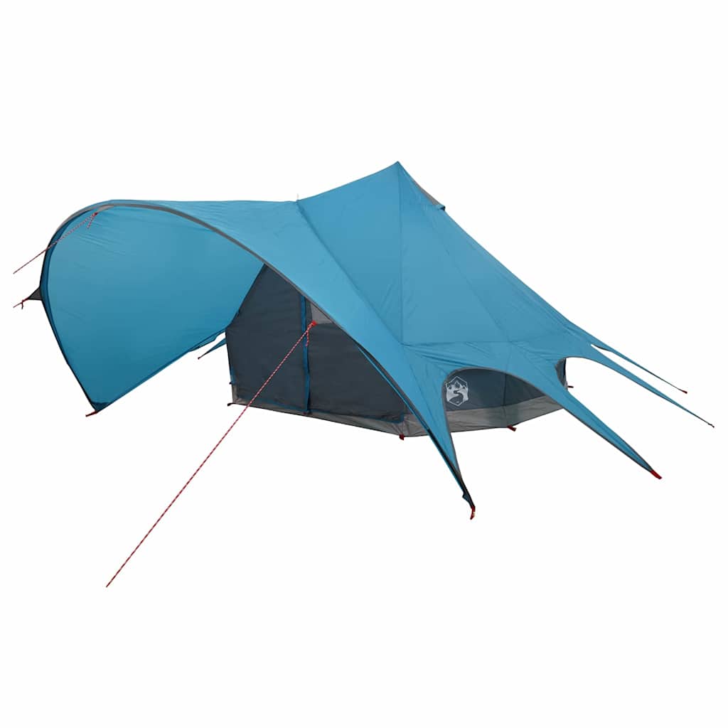 vidaXL Teepee Zelt mit Dach Blau und Grau 600 x 600 x 347 cm