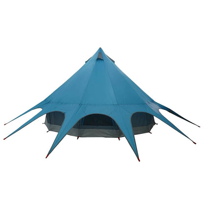 vidaXL Teepee Zelt mit Dach Blau und Grau 600 x 600 x 347 cm