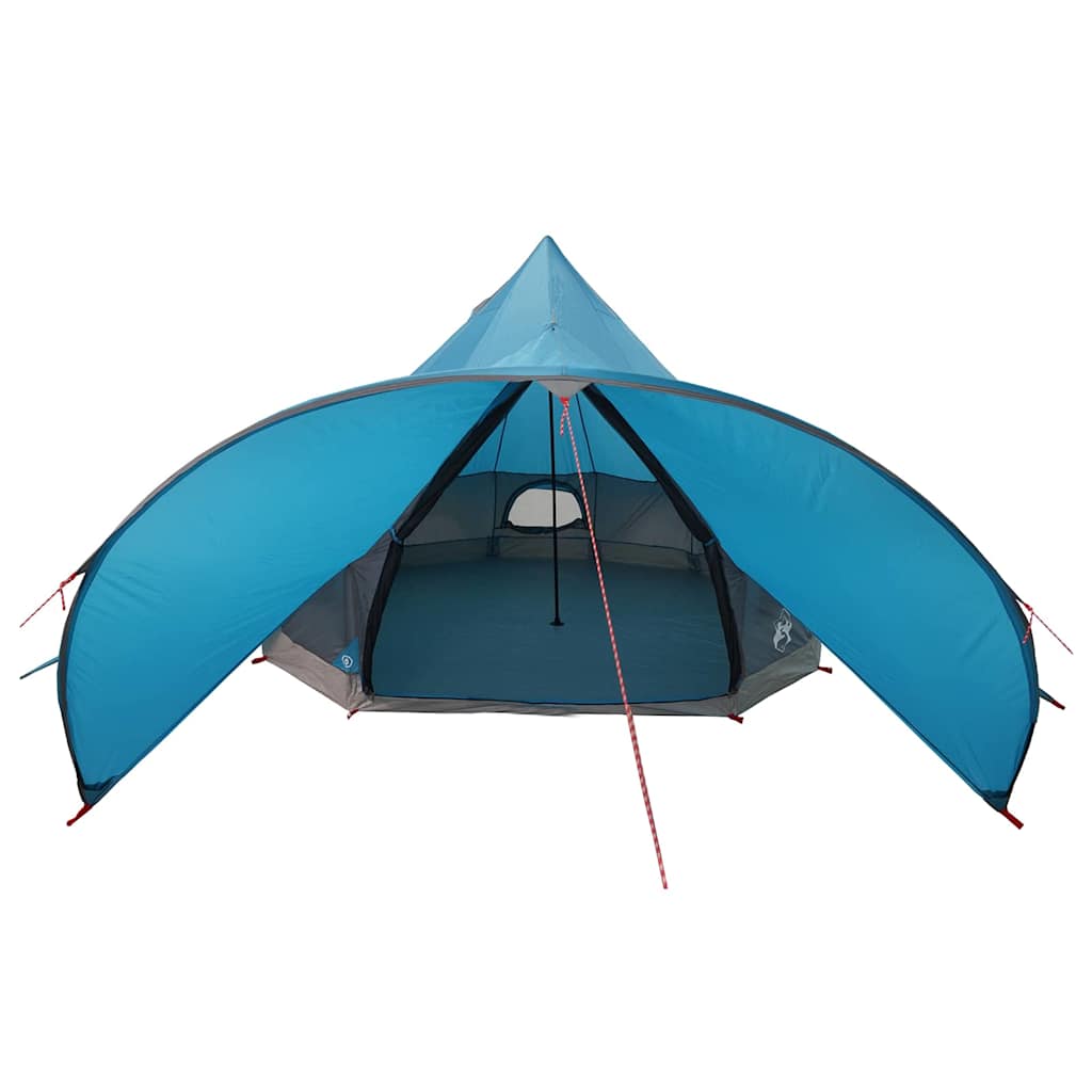 vidaXL Teepee Zelt mit Dach Blau und Grau 600 x 600 x 347 cm