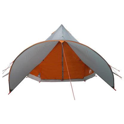 vidaXL Teepee Zelt mit Dach Grau und Orange 600 x 600 x 347 cm