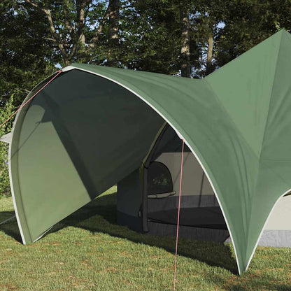 vidaXL Teepee Zelt mit Dach Grün und Grau 600 x 600 x 347 cm