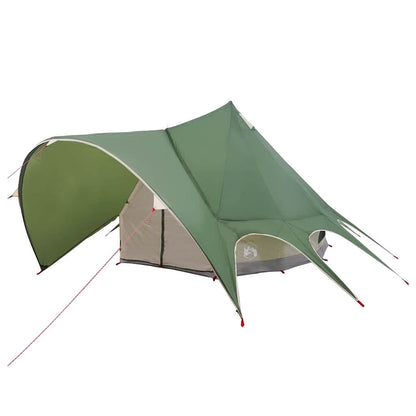 vidaXL Teepee Zelt mit Dach Grün und Grau 600 x 600 x 347 cm