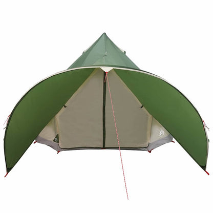 vidaXL Teepee Zelt mit Dach Grün und Grau 600 x 600 x 347 cm