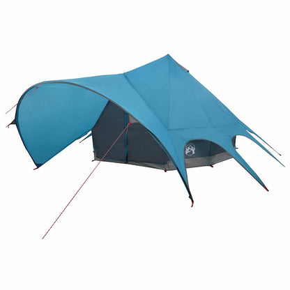 vidaXL Teepee Zelt mit Dach Blau und Grau 600 x 600 x 347 cm