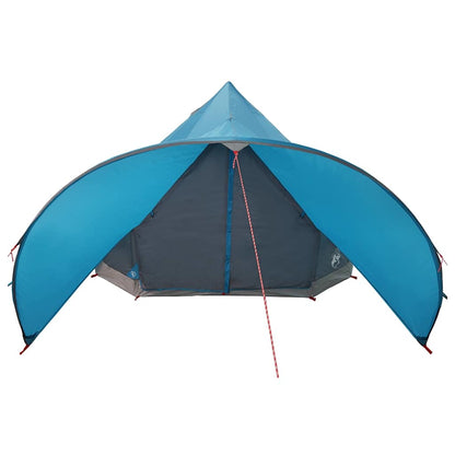 vidaXL Teepee Zelt mit Dach Blau und Grau 600 x 600 x 347 cm