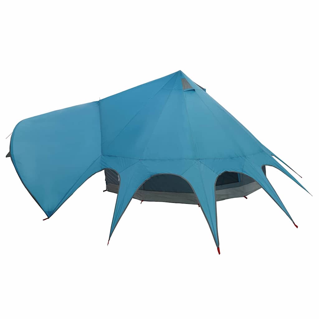 vidaXL Teepee Zelt mit Dach Blau und Grau 600 x 600 x 347 cm