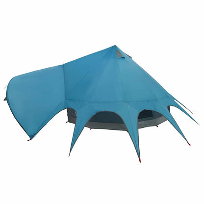 vidaXL Teepee Zelt mit Dach Blau und Grau 600 x 600 x 347 cm