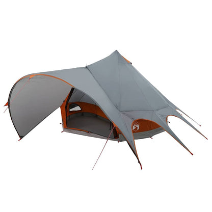 vidaXL Teepee Zelt mit Dach Grau und Orange 600 x 600 x 347 cm