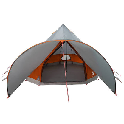 vidaXL Teepee Zelt mit Dach Grau und Orange 600 x 600 x 347 cm