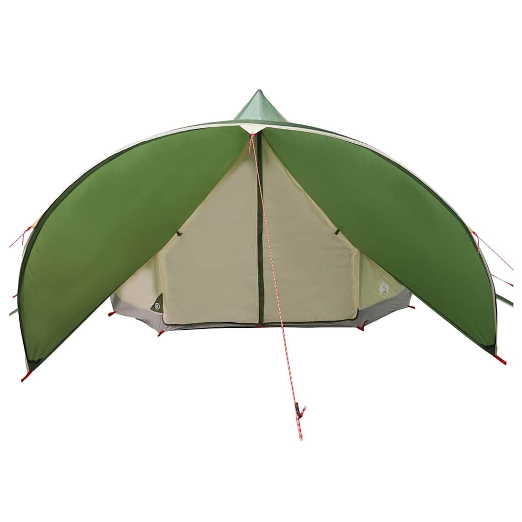 vidaXL Teepee Zelt mit Dach Grün und Grau 600 x 600 x 347 cm