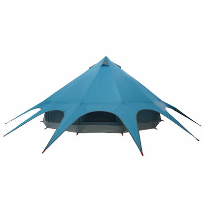 vidaXL Teepee Zelt mit Dach Blau und Grau 600 x 600 x 347 cm