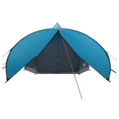 vidaXL Teepee Zelt mit Dach Blau und Grau 600 x 600 x 347 cm