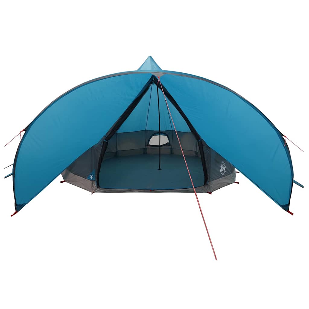 vidaXL Teepee Zelt mit Dach Blau und Grau 600 x 600 x 347 cm