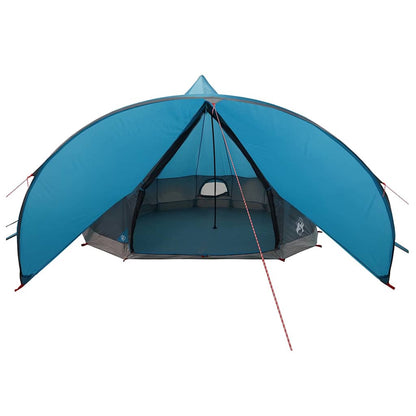 vidaXL Teepee Zelt mit Dach Blau und Grau 600 x 600 x 347 cm