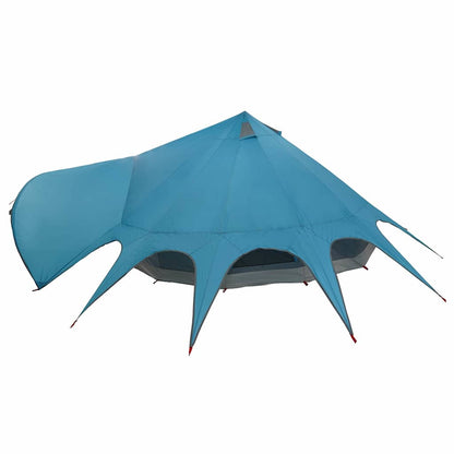 vidaXL Teepee Zelt mit Dach Blau und Grau 600 x 600 x 347 cm