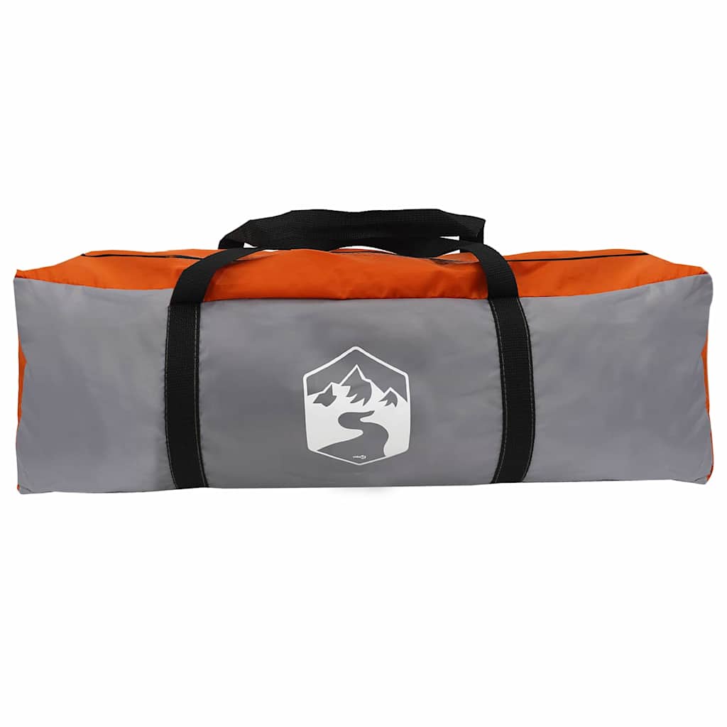 vidaXL Teepee Zelt mit Dach Grau und Orange 600 x 600 x 347 cm