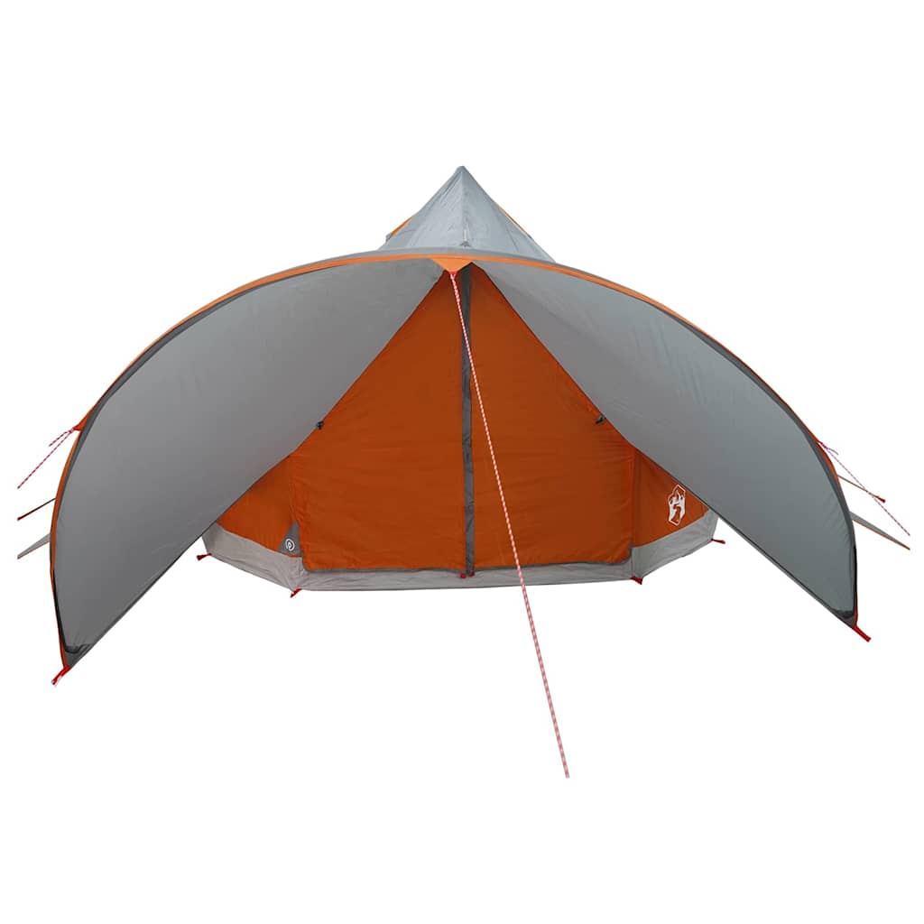 vidaXL Teepee Zelt mit Dach Grau und Orange 600 x 600 x 347 cm