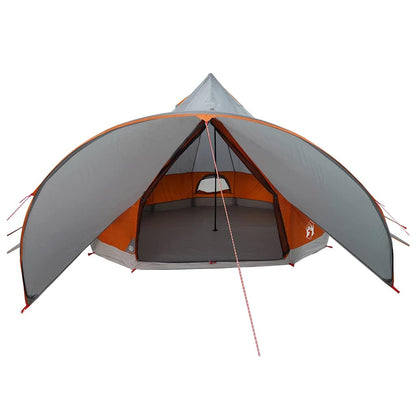 vidaXL Teepee Zelt mit Dach Grau und Orange 600 x 600 x 347 cm