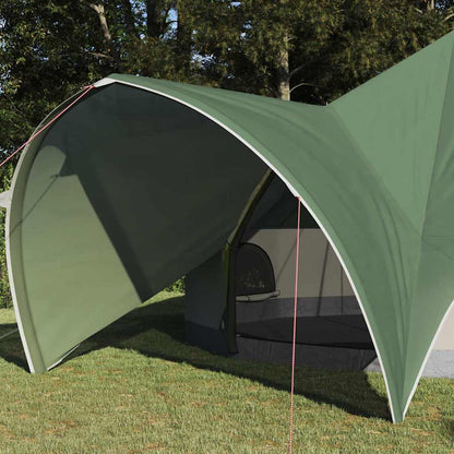 vidaXL Teepee Zelt mit Dach Grün und Grau 600 x 600 x 347 cm