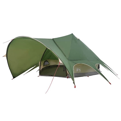 vidaXL Teepee Zelt mit Dach Grün und Grau 600 x 600 x 347 cm