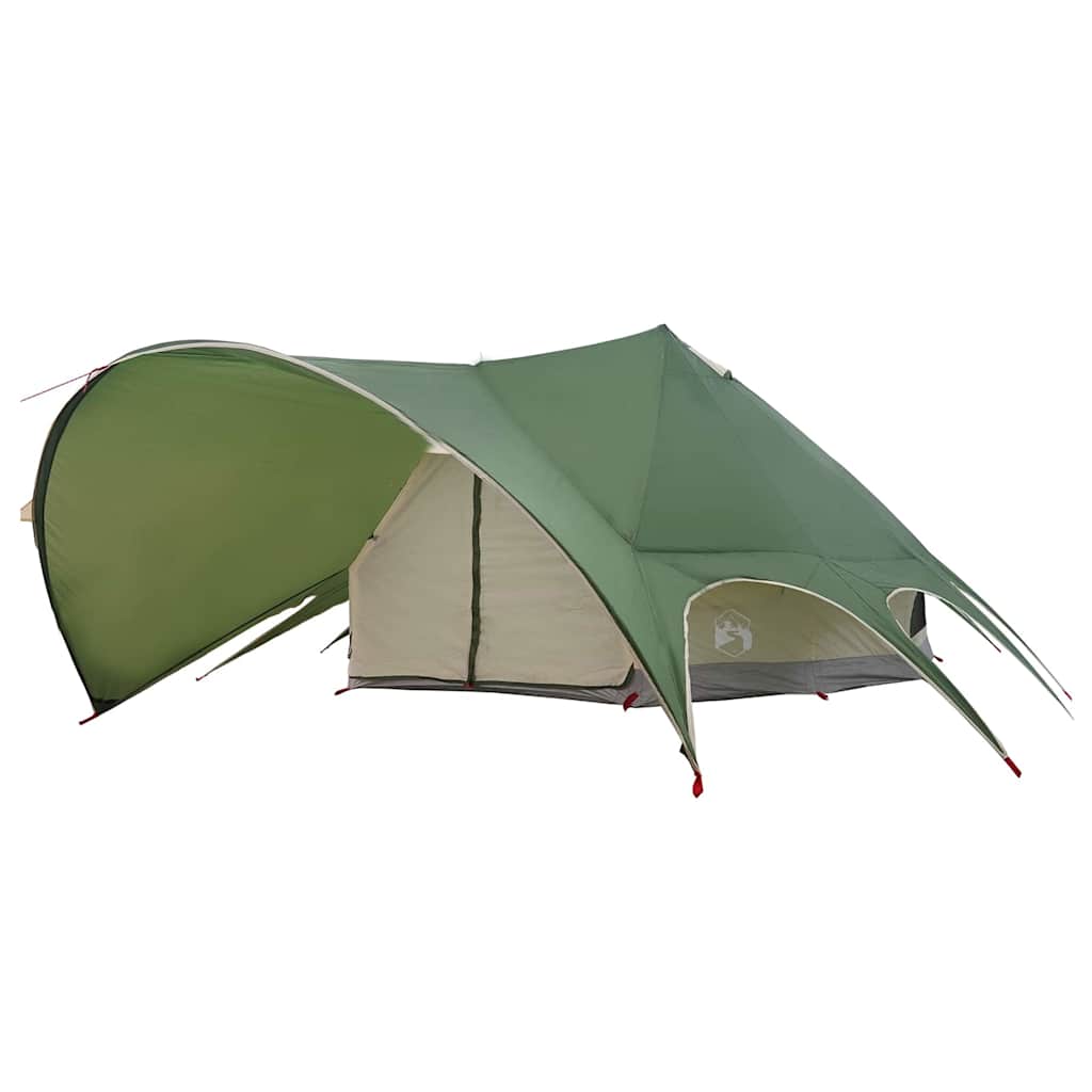 vidaXL Teepee Zelt mit Dach Grün und Grau 600 x 600 x 347 cm