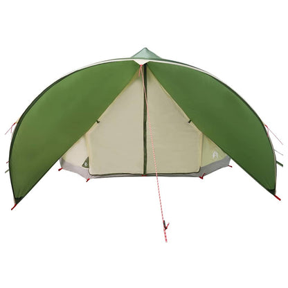 vidaXL Teepee Zelt mit Dach Grün und Grau 600 x 600 x 347 cm